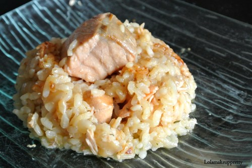 risotto au saumon