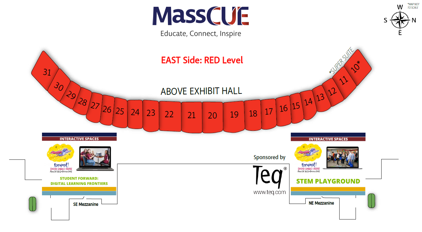 Fall Conference 2025 Suites on East Side Red Level Map